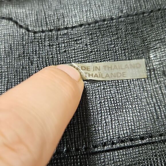 COACH Black Leather Zip Wristlet Wallet - Picture 5 of 5